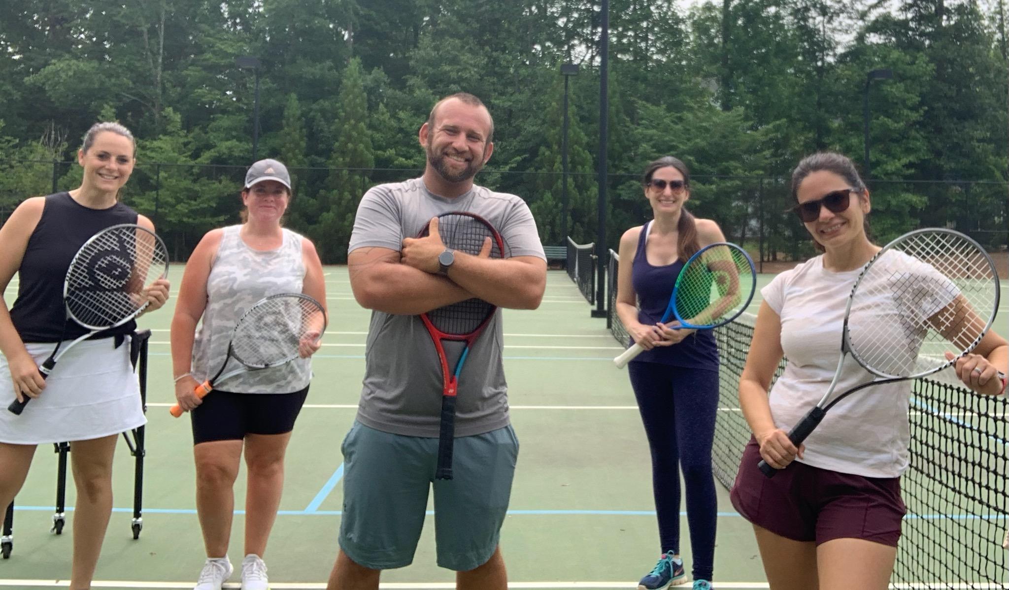 Adult tennis with Coach Cole